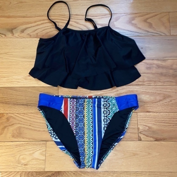 Bikini bathing suit, top Shein, bottom Coastal Blue, both size M, good condition - Picture 1 of 6
